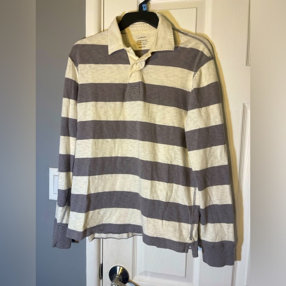 Vintage J. Crew stripped polo button up - Picture 1 of 3